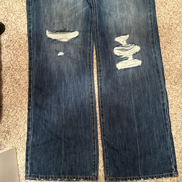 KanCan 13/30 90’s Flare 5 button distressed Jeans women’s - Picture 6 of 8